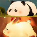 Cute Bunny Night Lights Party Decoration Rabbit Panda Light Table Lamp Photo Props Desk Figurine Bedside Lighting Kids Gifts